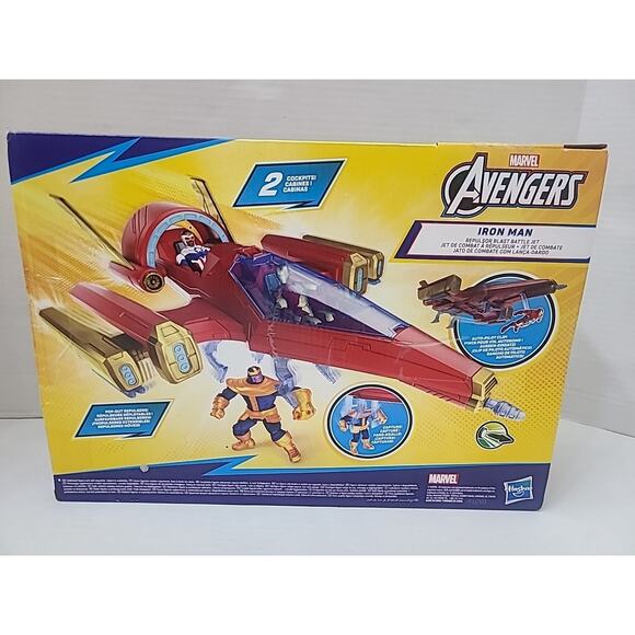 Epic Hero Series Iron Man Repulsor Blast Battle Jet Action Figure Vehicle - Picture 2 of 5
